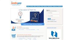 Desktop Screenshot of jambopay.com